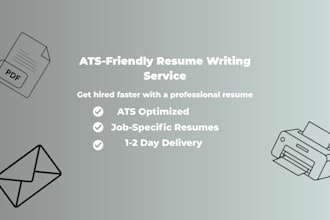write an ats optimized resume and cover letter