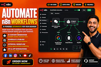 build n8n social media automation
