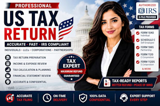 prepare and file US tax returns for llc corp and individuals