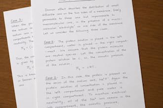 provide neat and clean handwriting for any docoment