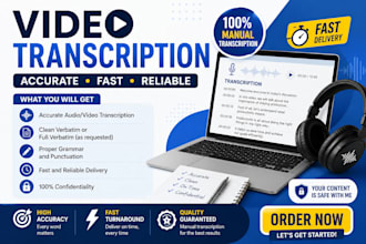 provide accurate and fast video transcription