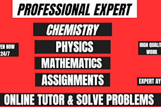 be your math chemistry physics and online tutor