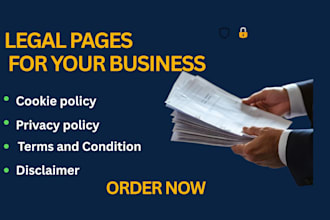 create privacy policy terms conditions disclaimer and legal pages