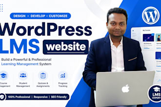 build a wordpress lms website or elearning website with tutor lms