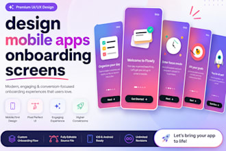 design mobile apps onboarding screens
