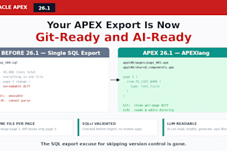 build oracle apex applications and plsql backend