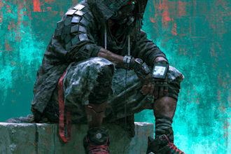 cyberpunk hacker character art