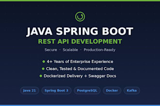 develop a rest API with java spring boot and postgresql