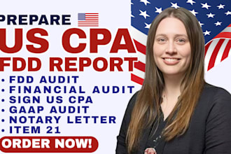 prepare US CPA letter CPA comfort letter CPA mortgage letter financial statement