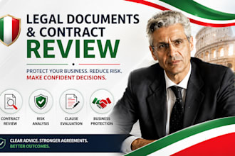 review business legal documents contracts and commercial agreements