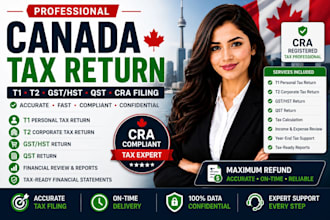 prepare canada t1 t2 gst hst qst tax returns