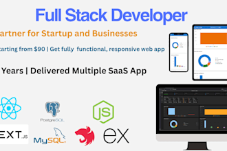 be your full stack web developer, saas app developer, mern stack developer