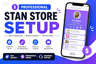 create a professional stan store setup for your business