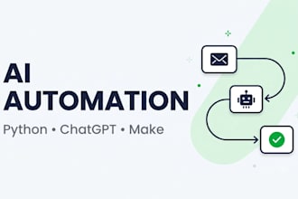 build ai automation workflows with python, chatgpt and make