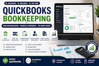 provide quickbooks online bookkeeping services for US based small businesses