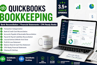 provide quickbooks online bookkeeping services for US based small businesses