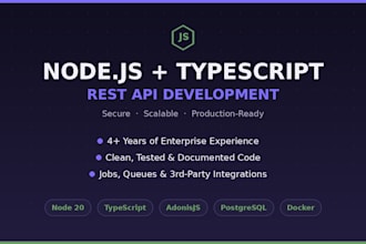 develop a rest API with nodejs typescript and postgresql