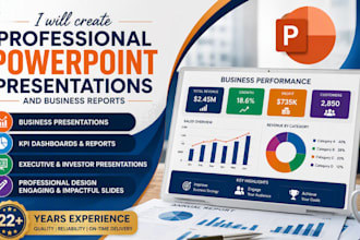 create professional powerpoint presentations and business reports