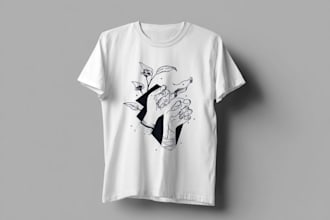 t shirt design and t shirt logo design