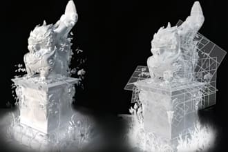 create 3d semi realistic game props and assets