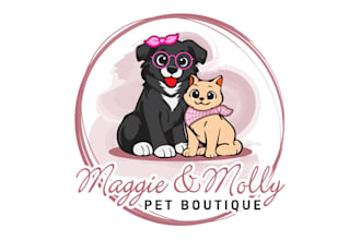 design a professional pet care logo for your pet business