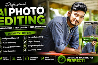do professional ai photo editing and photo retouching