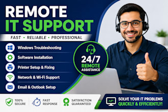 provide remote IT support, computer troubleshooting