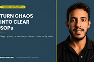 document your business processes into sops
