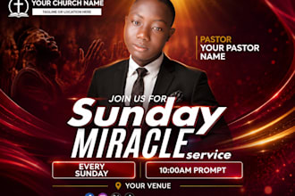 design premium church flyer business post and birthday post