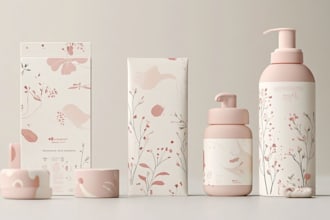 design luxury product packaging, box and label design