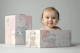 design product packaging, label, box and tube