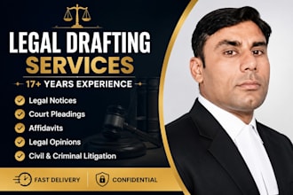 draft professional legal documents and legal notices