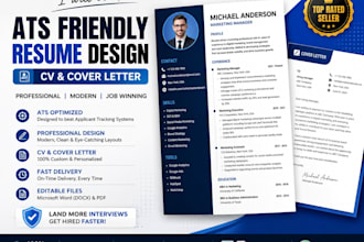 create an ats friendly resume, CV, cover letter