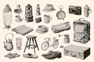 draw product or object to pencil sketch from photo