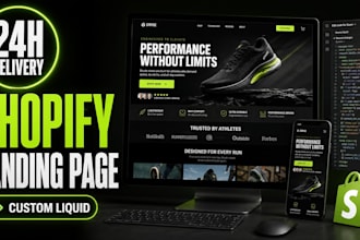 build a shopify landing page with custom liquid