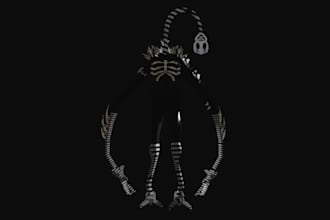 3d model monsters in blender