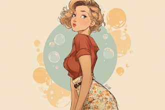 pin up girl and pin up girl illustration