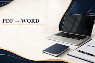 manually convert PDF to editable word