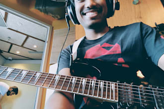 arrange and record expressive electric and acoustic guitar