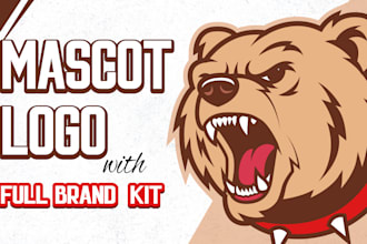 design cartoon logo and branding kit with brand identity