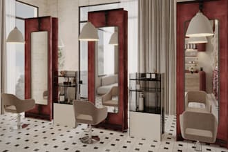 design 3d beauty salon interior,realistic wellness layout,luxury pedicure lounge