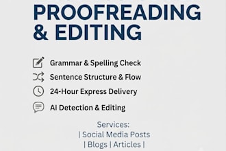 be your expert book editor and proofreader