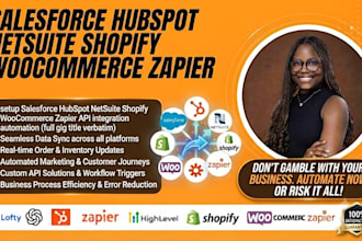 setup salesforce hubspot netsuite shopify woocommerce zapier API integration