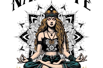 design high quality hippie woman yoga t shirt design with express delivery