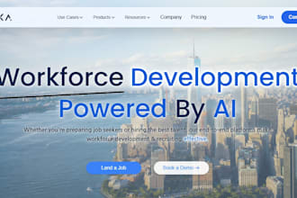 develop a modern frontend website using react