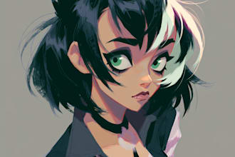 draw your characters and fanart in semi realistic art