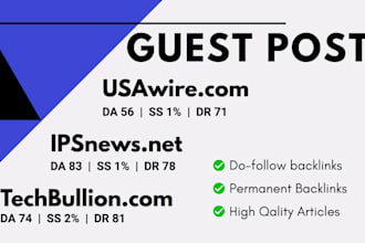 do USA based guest post, high authority USA guest post