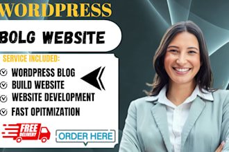wordpress website, design or redesign wordpress blog website development