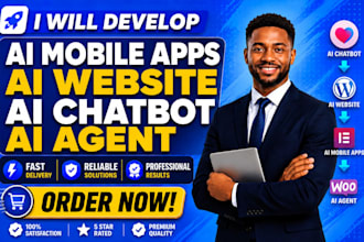 develop ai mobile apps, ai website, ai chatbot, ai agent