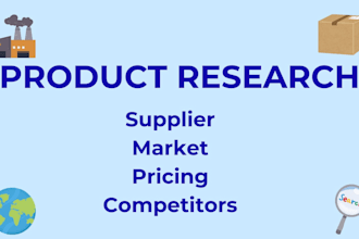 do product and supplier research for your business